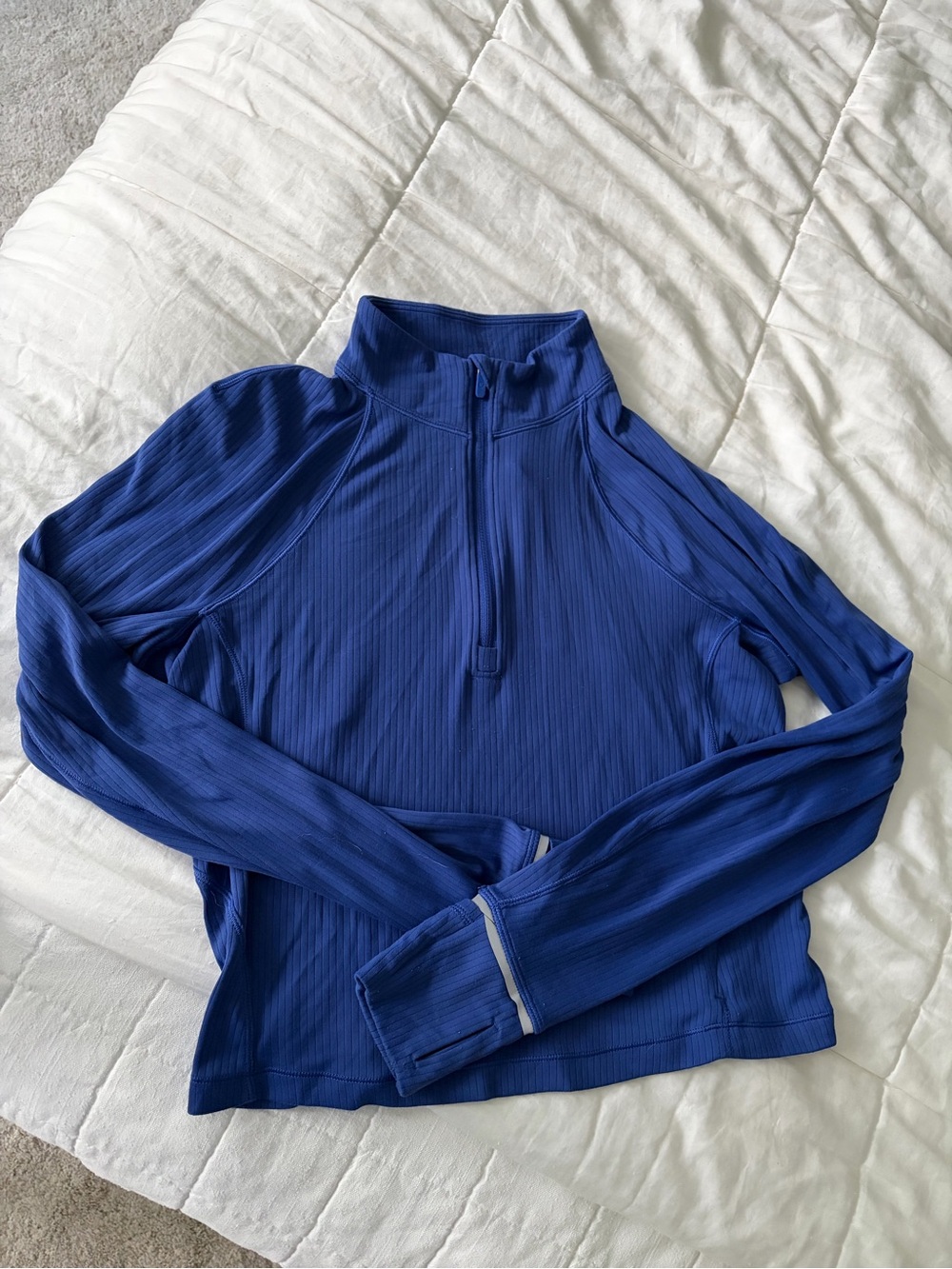 Lululemon Blue Half-Zip Long Sleeve Top